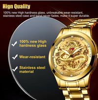 Luxury Golden Dragon Watch