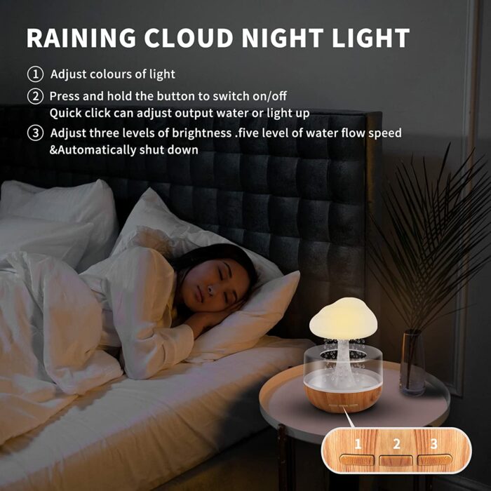 7 Colors Rain Drop Humidifier