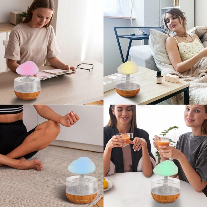 7 Colors Rain Drop Humidifier