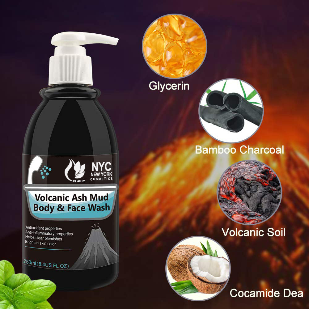 New York Cosmetic Volcanic Mud Body Wash