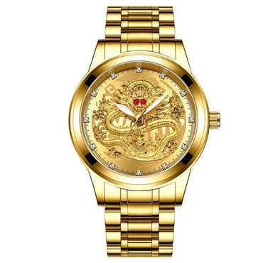 Luxury Golden Dragon Watch