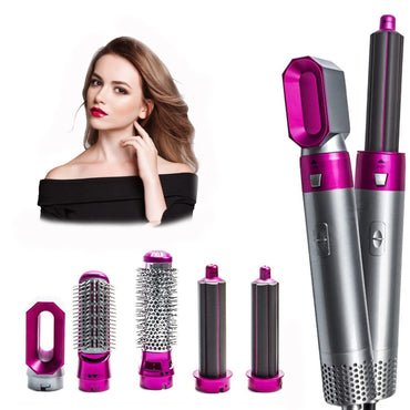 Multifunctional, Hair Dryer ,Hair Curler Brush , Hot Air Brush ,Rotating Brush Portable Frizz 5 IN 1