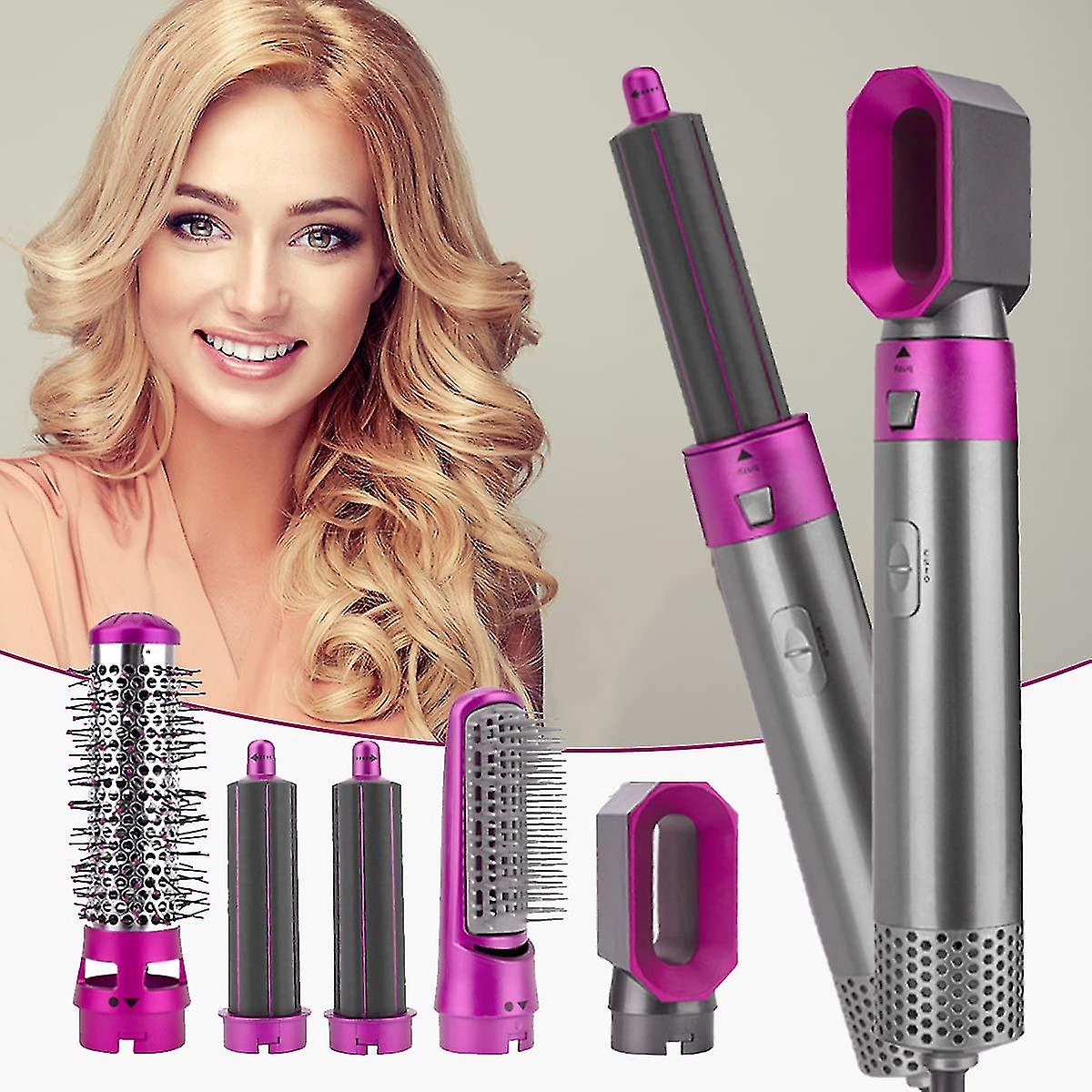 Multifunctional, Hair Dryer ,Hair Curler Brush , Hot Air Brush ,Rotating Brush Portable Frizz 5 IN 1