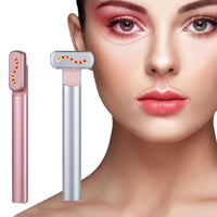 4 in 1 Red Ligh Facial Wand For Eyes, Face & Neck | Glass Skin Wand | Anti Aging Facial Wand