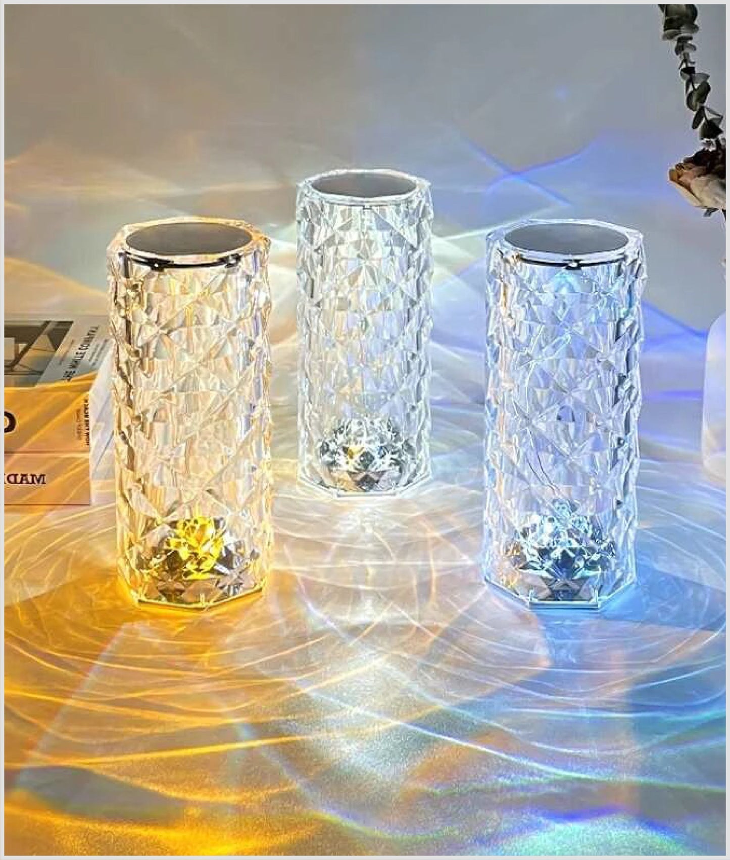 Buy 1 Get 1 Free Rose Crystal Lamp