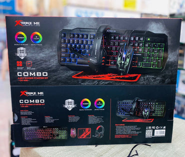 Gaming Keyboard and Mouse and Mouse pad and Gaming Headset