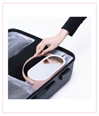 Cosmetic Organizer Box with LED Mirror