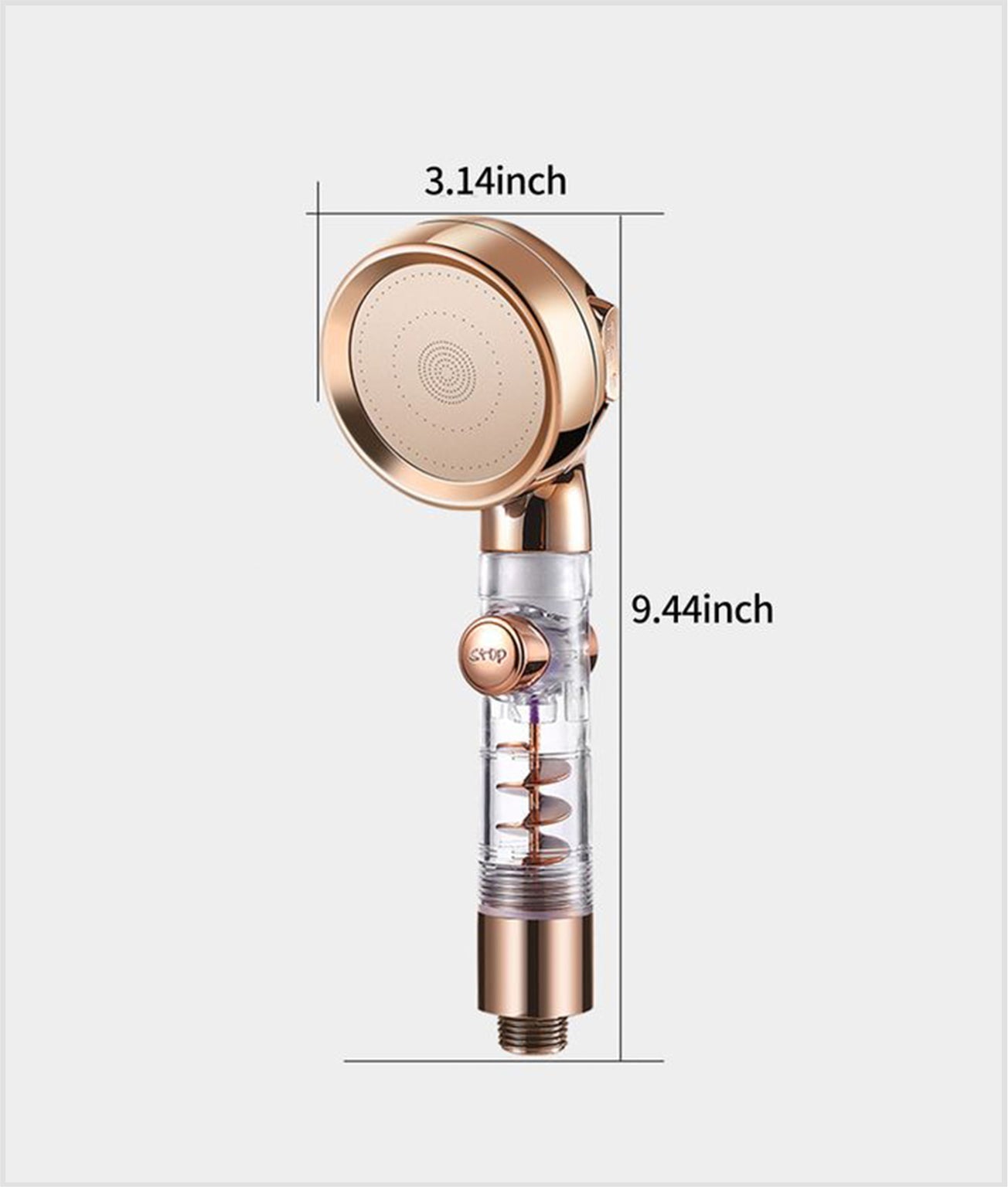 Multimode High Pressure Adjustable Filtering Rainfall Shower Head