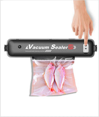 Vacuum Food Sealer Machine for Preservation, Dry & Moist Food Modes, Easy to Clean, Portable Household Tool with 10 Vacuum Sealer Bags