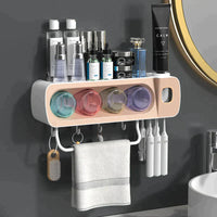 Multi-Functional Toothbrush Holder